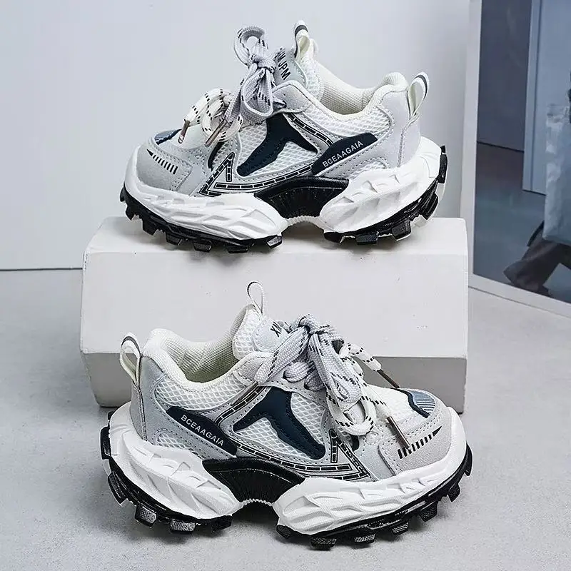 

Breathable All Match Trainers Kids Boys Girls Fashion Sport Sneakers Wearproof Flexible Sole Shock Absorption Outdoor Footwear