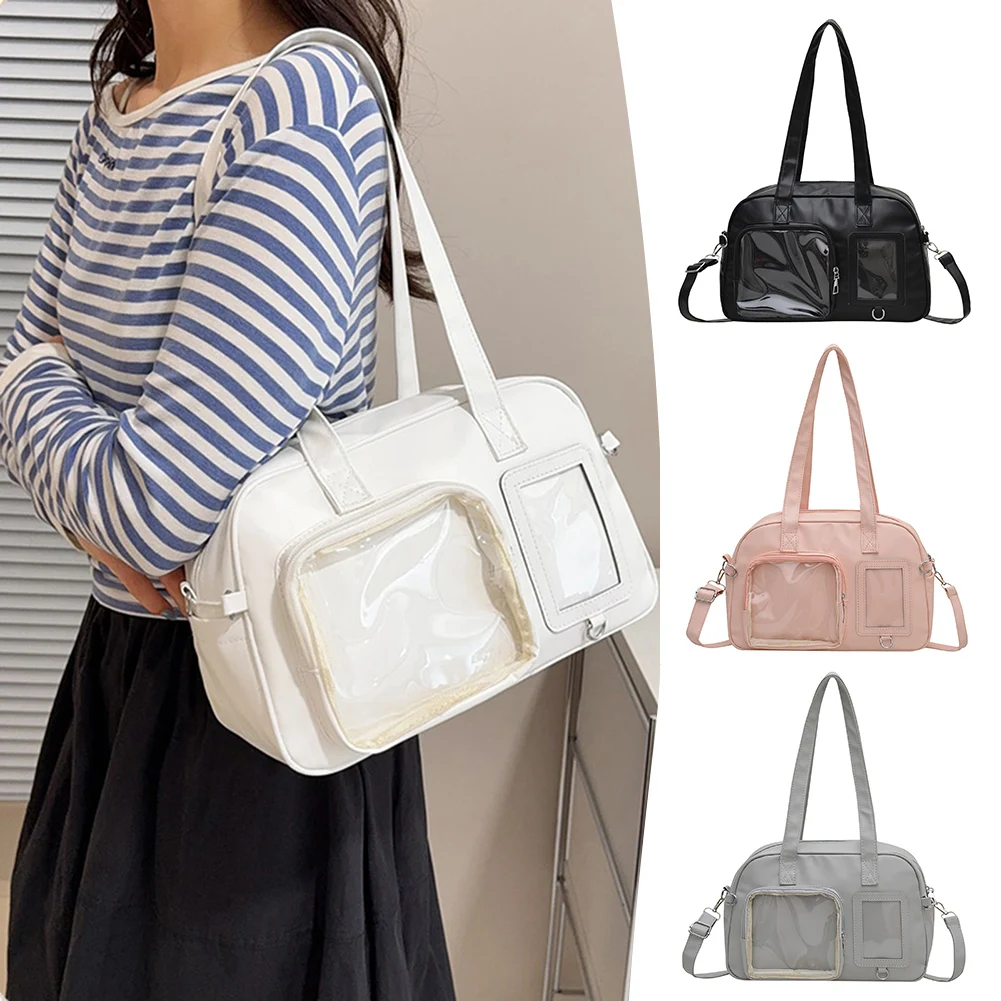 Japanese Style Shoulder Bag,Clear Photocard Display Bag,for Anime Conventions/Cosplay Events/Fan Meetings/Concerts/Daily Use
