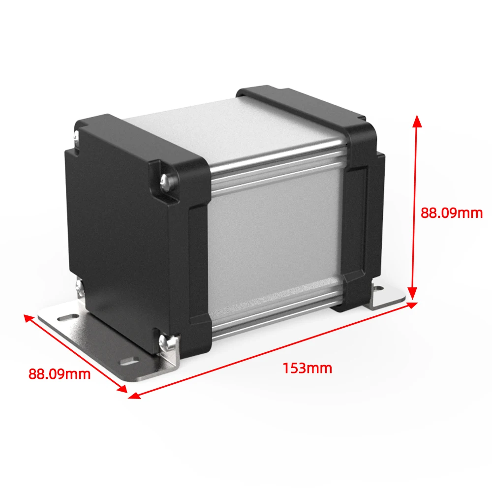 Custom Ip67 Aluminum Box Control Cabinet Sheet Metal Fabrication For Electrical Power Waterproof Junction Enclosure M02 80*80MM