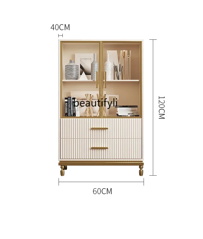 خزانة جانبية للتلفاز، منظم تخزين بسيط وحديث لغرفة المعيشة، خزانة مشروبات راقية، خزانة ملابس جدارية للفيديو