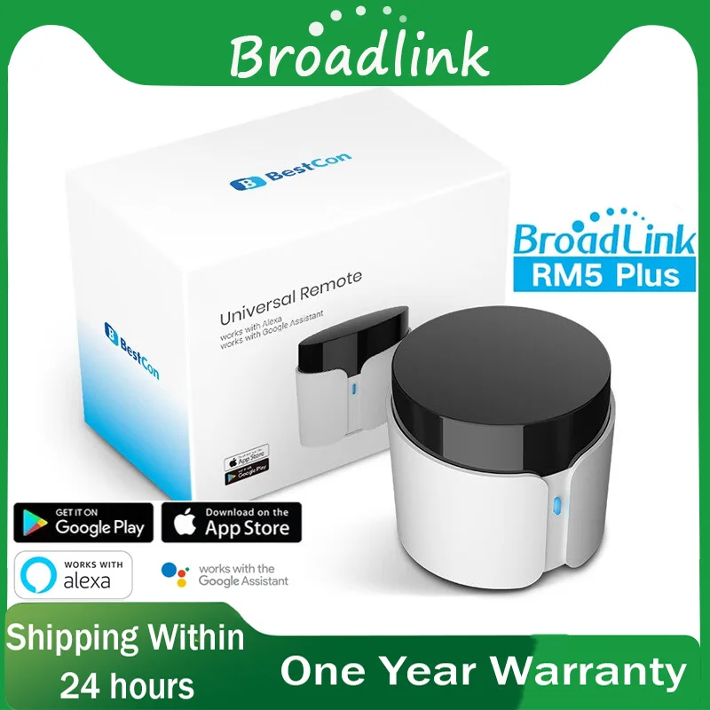 

Broadlink RM5 Plus WiFi ИК-пульт дистанционного управления Wi-Fi Smart IR Пульт дистанционного управления ТВ Пульт дистанционного управления Мини ИК Универсальный пульт дистанционного управления для кондиционера