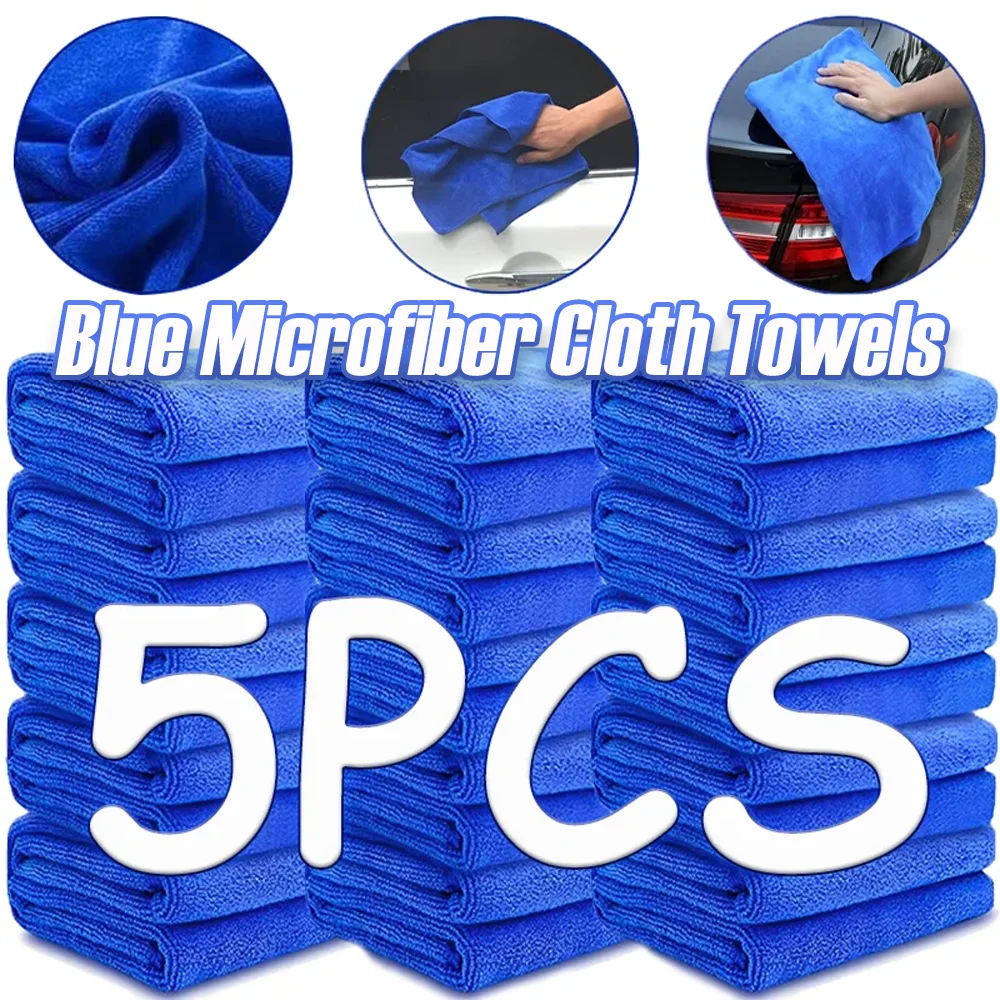 

Blue Thicken Car Wash Microfiber Cloth Towels Super Absorbent Cars Detailing Washing Towel Auto Cleaning Tool Accessories