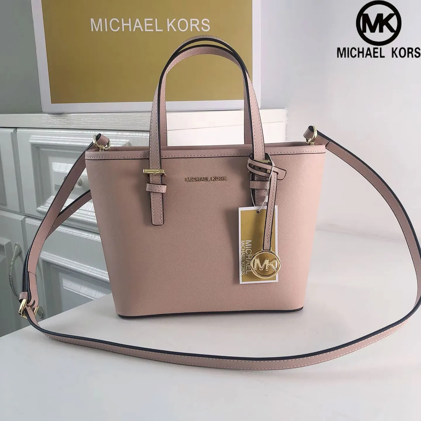 Brand new 2026 Michael Kors high-quality classic design women's handbag, large-capacity luxury brand bag, premium travel tote