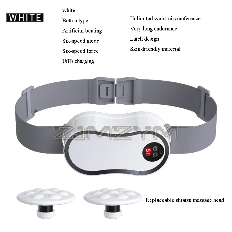 6-modi Taille Massager Oplaadbare Sport Massager Elektrische Body Massage Machine Voor Buik Taille Thuis Met Verstelbare Riem