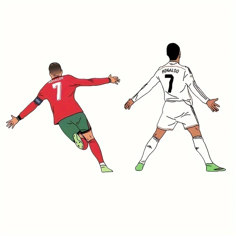 Soccer superstar football player vinyl sticker; Cristiano Ronaldo