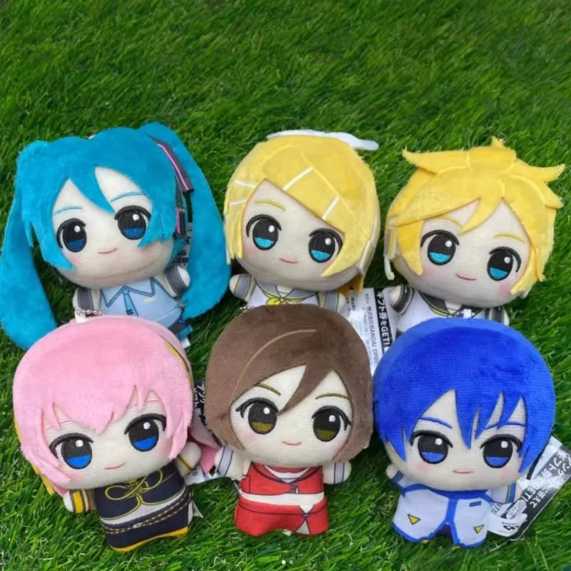 

Bandai 11cm Hatsunemiku Series Cute Plush Keychain Soft Stuffed Doll Collectible Bag Decoration Accessories Girl Festvial Gift
