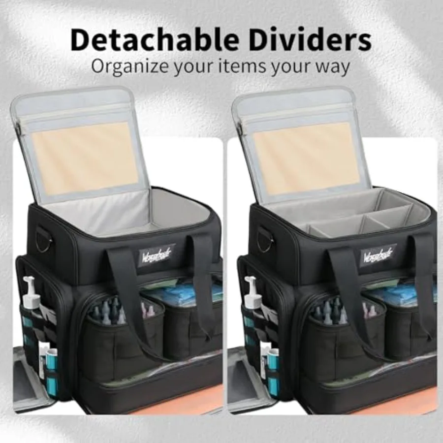 กระเป๋าใส่ลายสัก Wormhole พร้อมช่องใส่ของด้านในแบบถอดได้ 3 ช่อง และดีไซน์ 2 ชั้น สำหรับพกพาสะดวก เหมาะสำหรับเก็บลายสัก