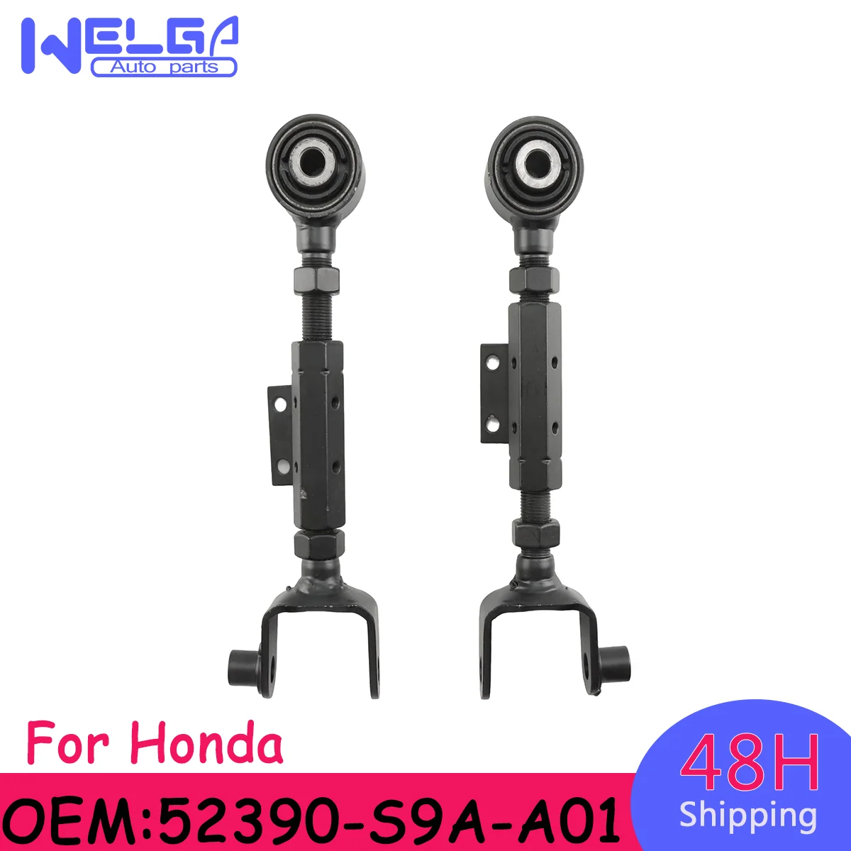 2pcs Suspension Control Arm Pull Rod 52390-S9A-A01 For Honda 2002-2004 CR-V 5 Door LX (2WD) 5 Door LX (4WD) KA 4AT KA 5MT