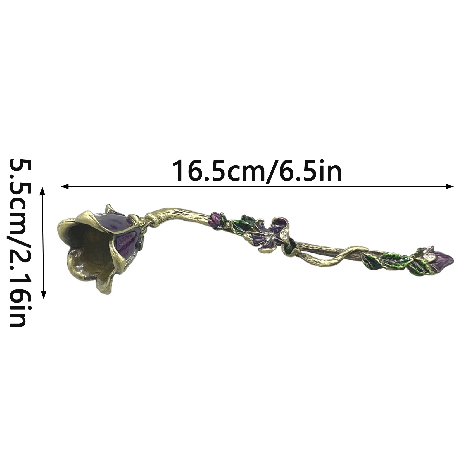 Candle Extinguisher Elegant Home Decor Accessory for Candle Lovers Vintage Alloy Flower Snuffer Tool Rhinestone Ornament Gift