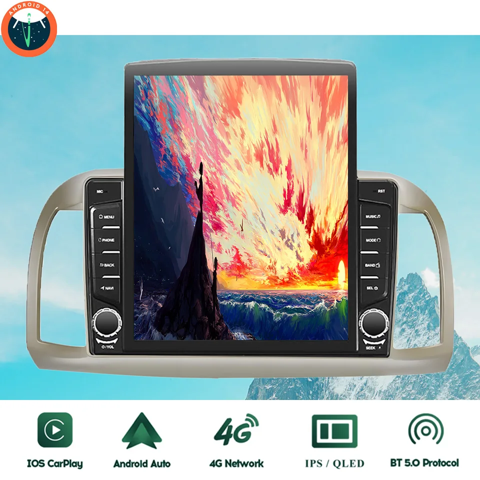 For Nissan March K12 2002 - 2010 Carplay Android Auto Car Autoradio Stereo DVD HU Head Unit GPS Navigation Tape 4G Lte WiFI