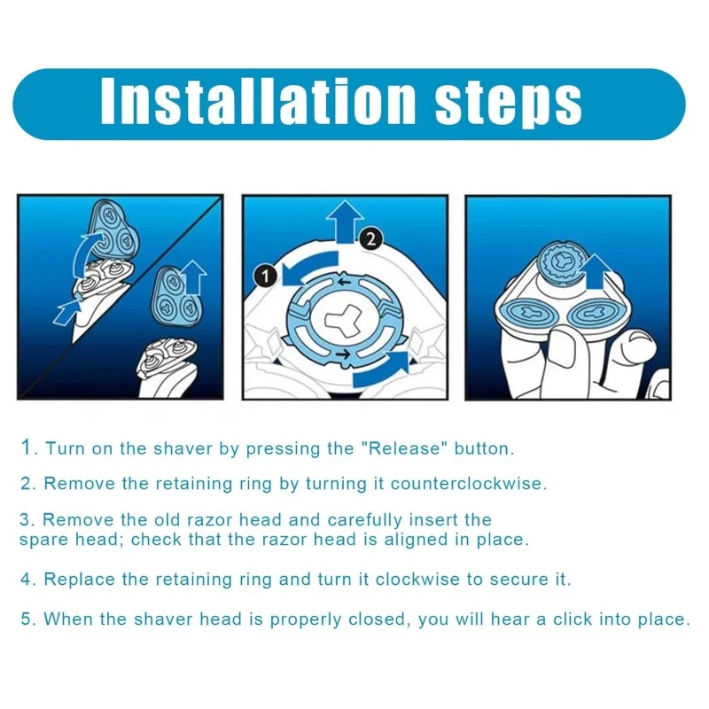 Novas lâminas duplas sh70 atualizadas para norelco 7000 cabeças de substituição para barbeador philips norelco s7010 s7310 s7370 s7350
