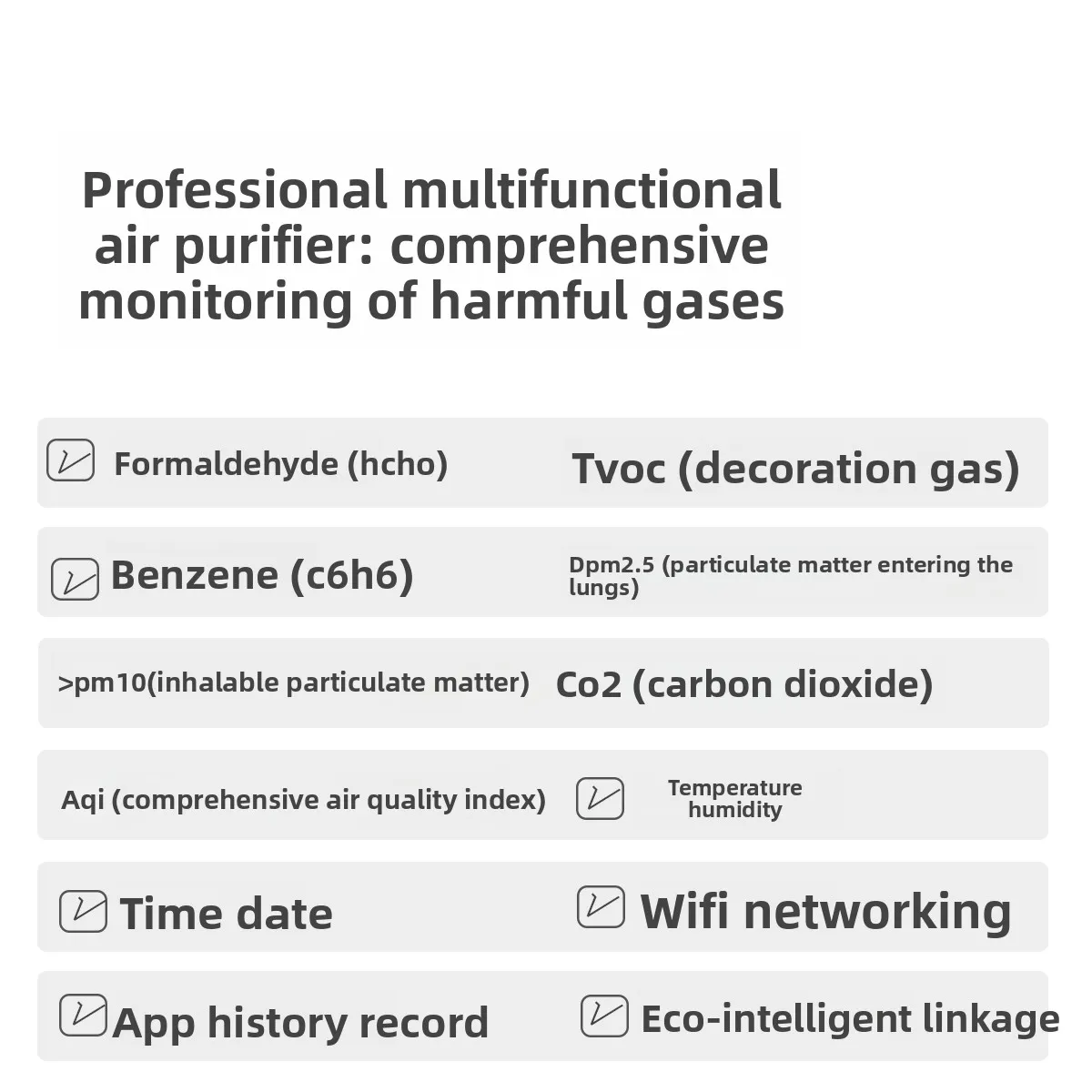 formaldehyde testing instrument professional household PM25 benzene carbon dioxide TVOC air quality detector