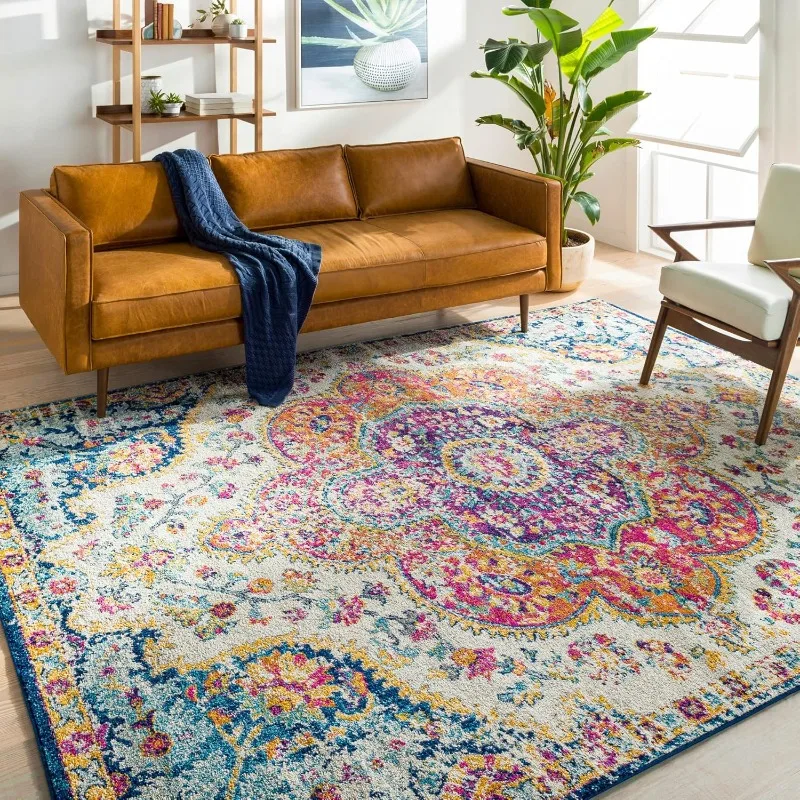 Romaine Vintage Medallion Area Rug,6'7