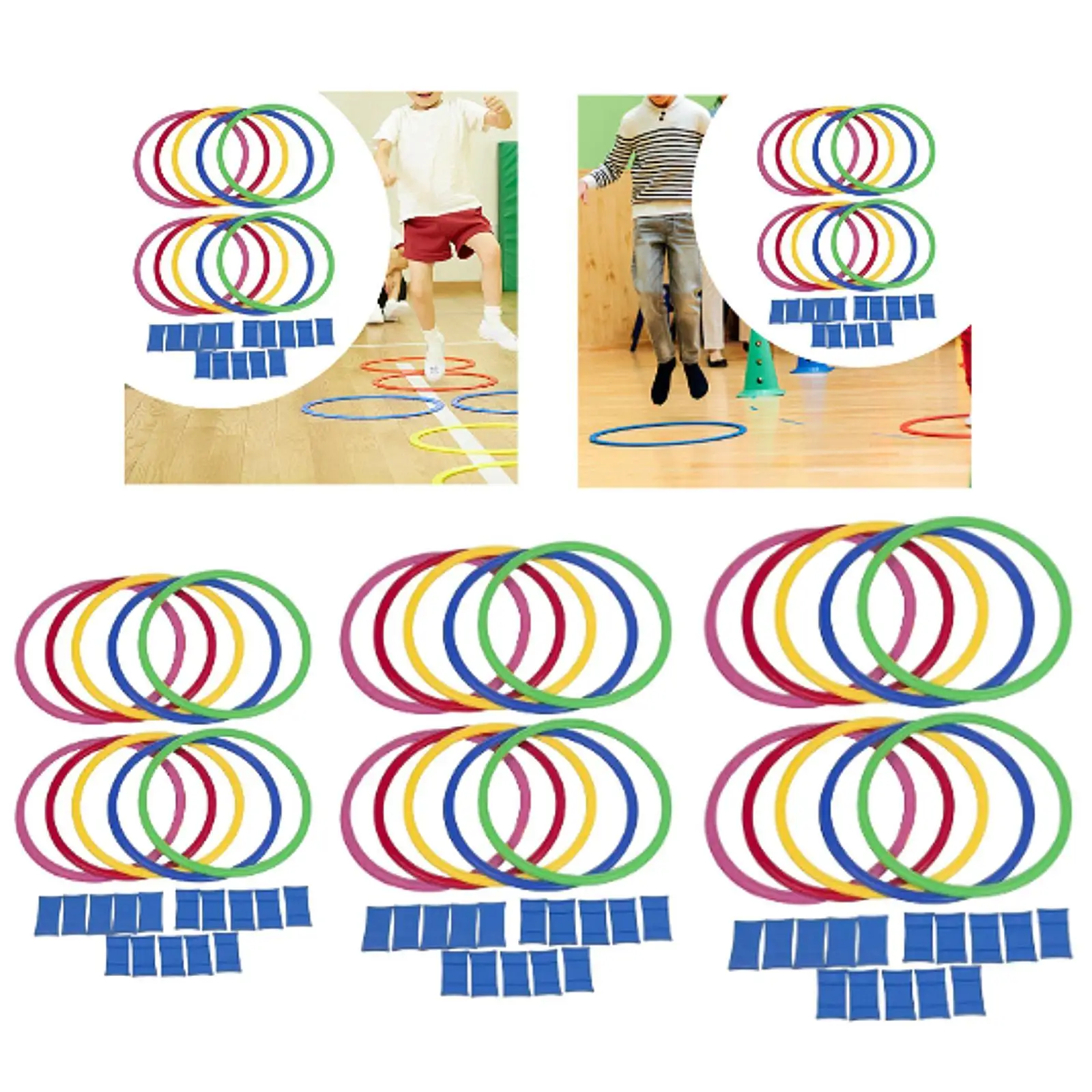 10x Agility Training Rings Workout Equipment Multipurpose Multicolor Outdoor Outdoor Sports Playset for Adults Athlete Rugby