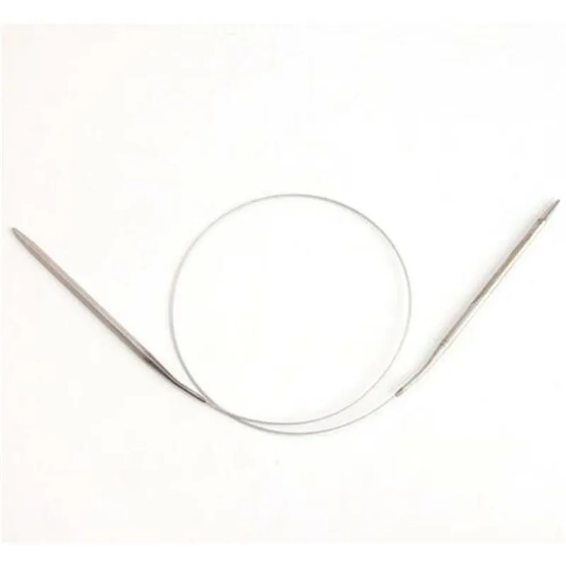 43/60/80/120cm Sweater knitting Needle Stainless Steel Ring Needle Weaving Circular Knitting Needlework Kits DIY Knitted Tool image 5