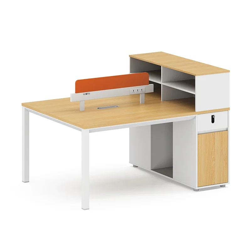 2026 Easy Install Office Furniture Staff Workstation Privacy Divider Desks Partition Cabinet Drawer Set for 2 4 6 Person