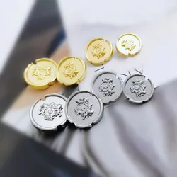 10PCS Of Classic Double Lion Notch Metal Buttons Sewing British  Buttons For Tweed Coat Decorative Button