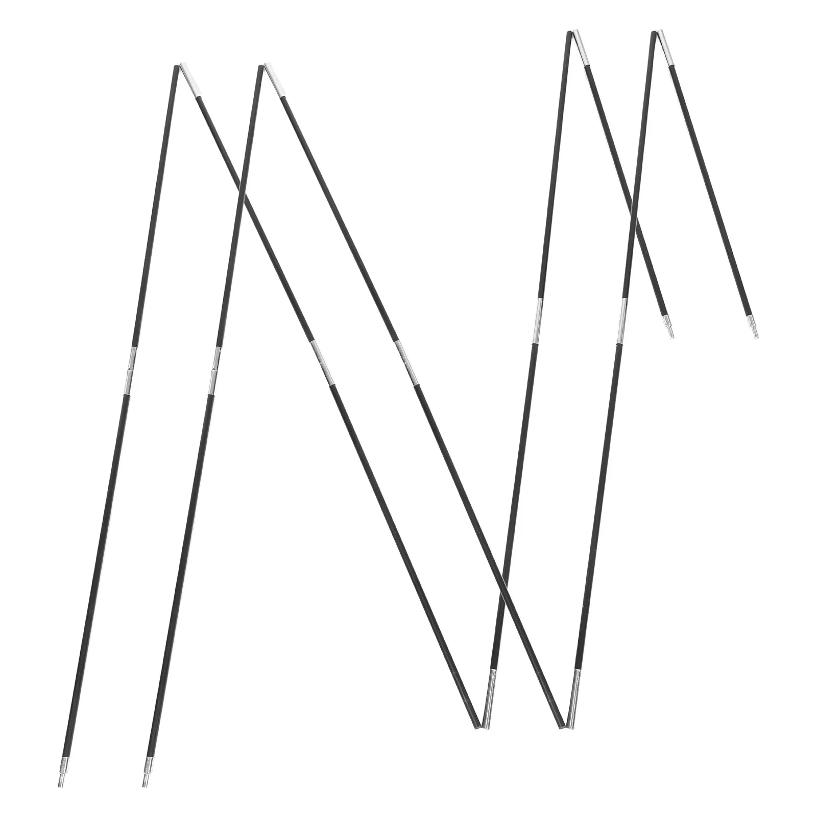 

2Pcs Outdoor Tent Poles Portable Fiberglass Collapsible Camping Tent Rods Stable Support Hiking Beach Canopy Replacement Poles