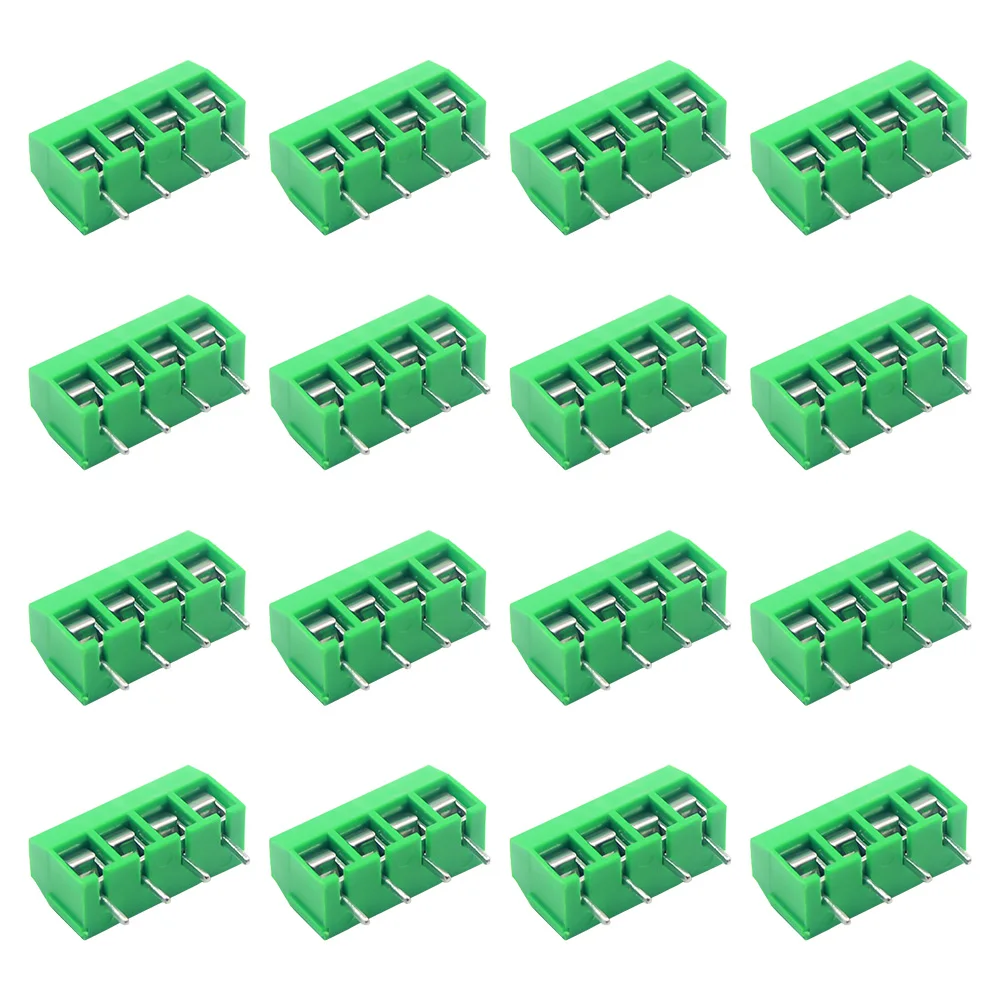 10/50PCS PCB Terminal Block Stecker Pitch 5,0mm KF301 Gerade Pin 2P 3P Schraube PCB terminal Blöcke Stecker Sortiment Kit