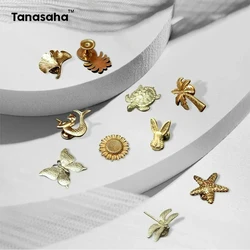 Plant Animal Shape Furniture Handles Color Drawer Knobs Retro Dresser Knobs Gold Handles for Cabinets and Drawers