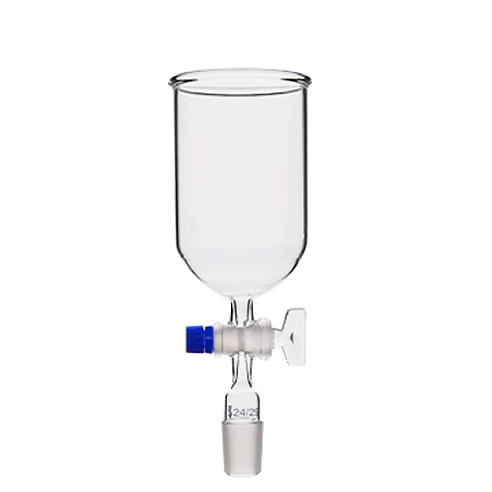 

Standard interface cylindrical glass funnel (with glass piston) 200-500ml chemical experiment instrument