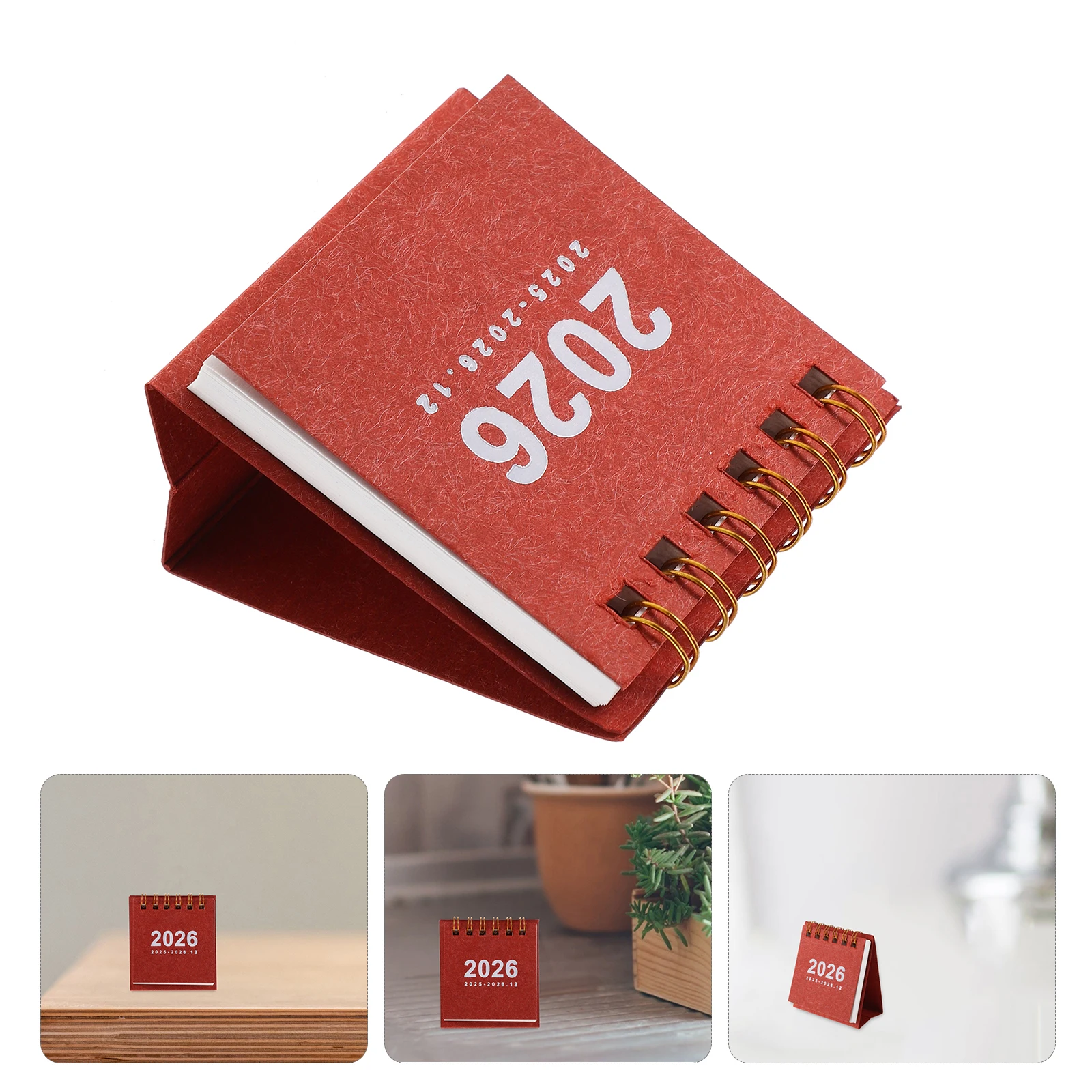 

Mini Desk Calendar Daily Schedule 2026 Pocket Desktop Ornaments Standing Paper Office