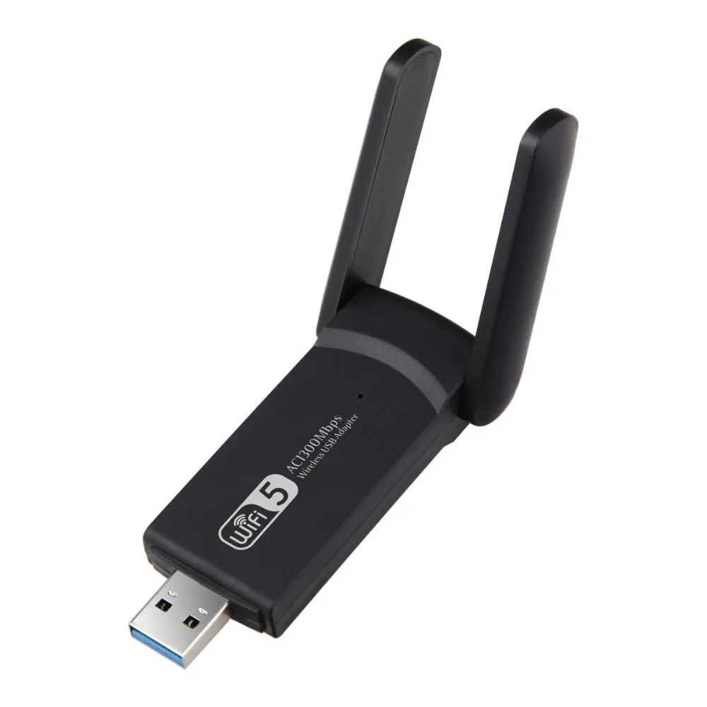 Dual Band WiFi USB Adapter 2 Antenna Design 2.4G/5Ghz 1300Mbps WiFi Dongle Driver Free Receiver Wireless Network Card Home Use