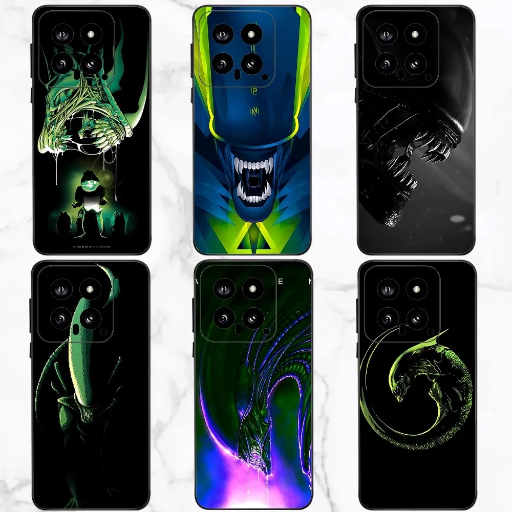 Movie Alien Xenomorph Phone Case For Xiaomi 11 Redmi Note 11 5G 8T 9A 9 10T Note8Pro Note9 12SUltra Black Case