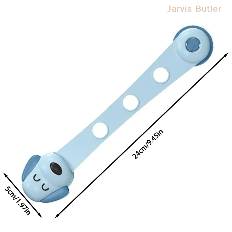 Cerradura de protección de seguridad para niños, cierre de cajón antipellizco, ajustable para el hogar, puerta de gabinete, refrigerador, hebilla de bloqueo de seguridad
