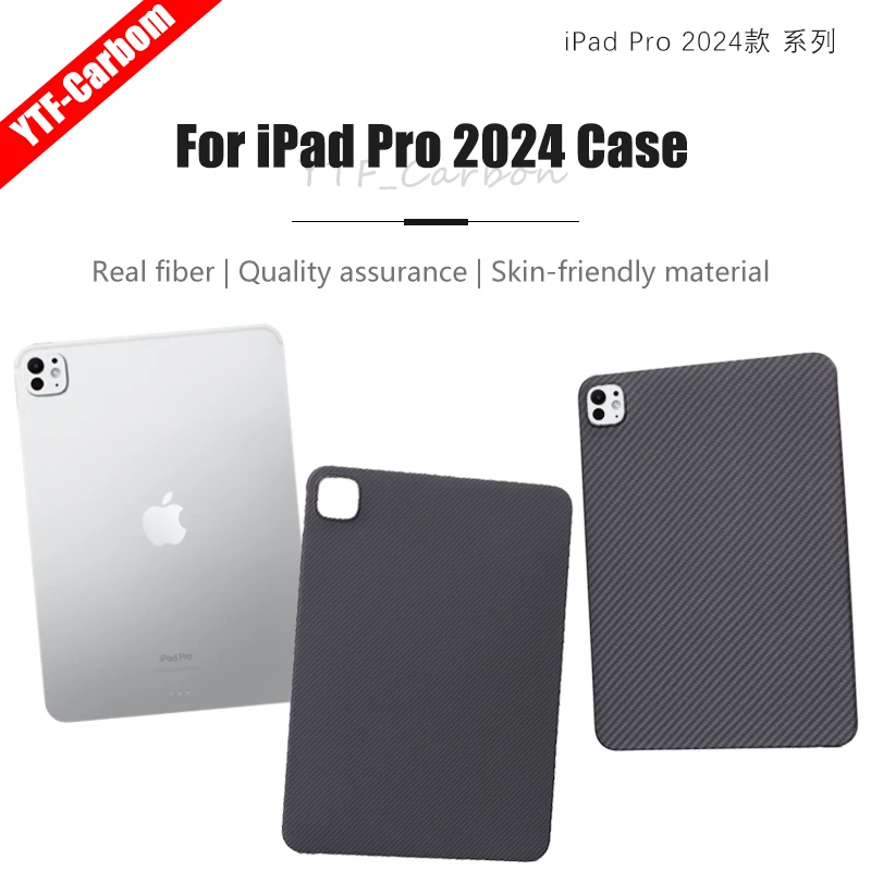 YTF-Carbon  Aramid Protective Case for Apple iPad Pro Protective Case 11Carbon Fiber Thin Back Cover 2024 NEW 13inches iPad Air
