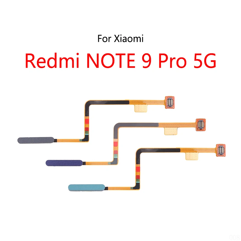 

Home Button Fingerprint Scanner Touch ID Menu Return Sensor Flex Cable For Xiaomi Redmi NOTE 9 Pro 5G