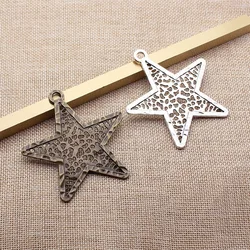 WYSIWYG 1pcs 74x70mm 2 Colors Big Hollow Star Pendants Big Hollow Star Charm Big Star Pendants Charm For Jewelry Making