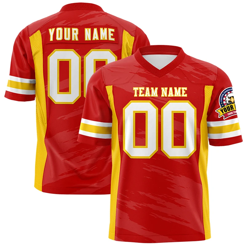 

Custom Football Jerseys Streetwear Polyester Vintage Sports Printed Man Retro American Football Wear Mesh Rugby Jersey