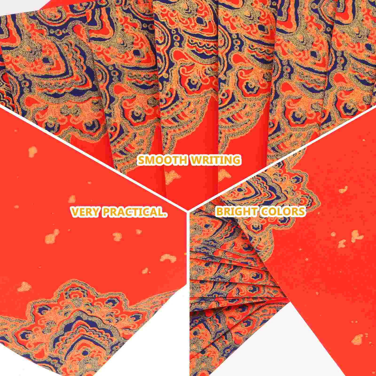 Spring Couplets with The Word "Fu" Duilian Paper Cut Blank Character Red Rice Xuan Festival Chunlian