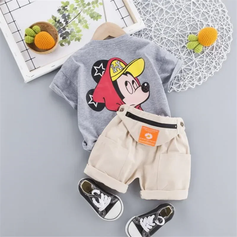 Hot Sale Children Clothes Suit Summer Kids Boys Cartoon T Shirt Shorts 2Pcs/Set Kids Infant Fashion Clothes Toddler Sportswear