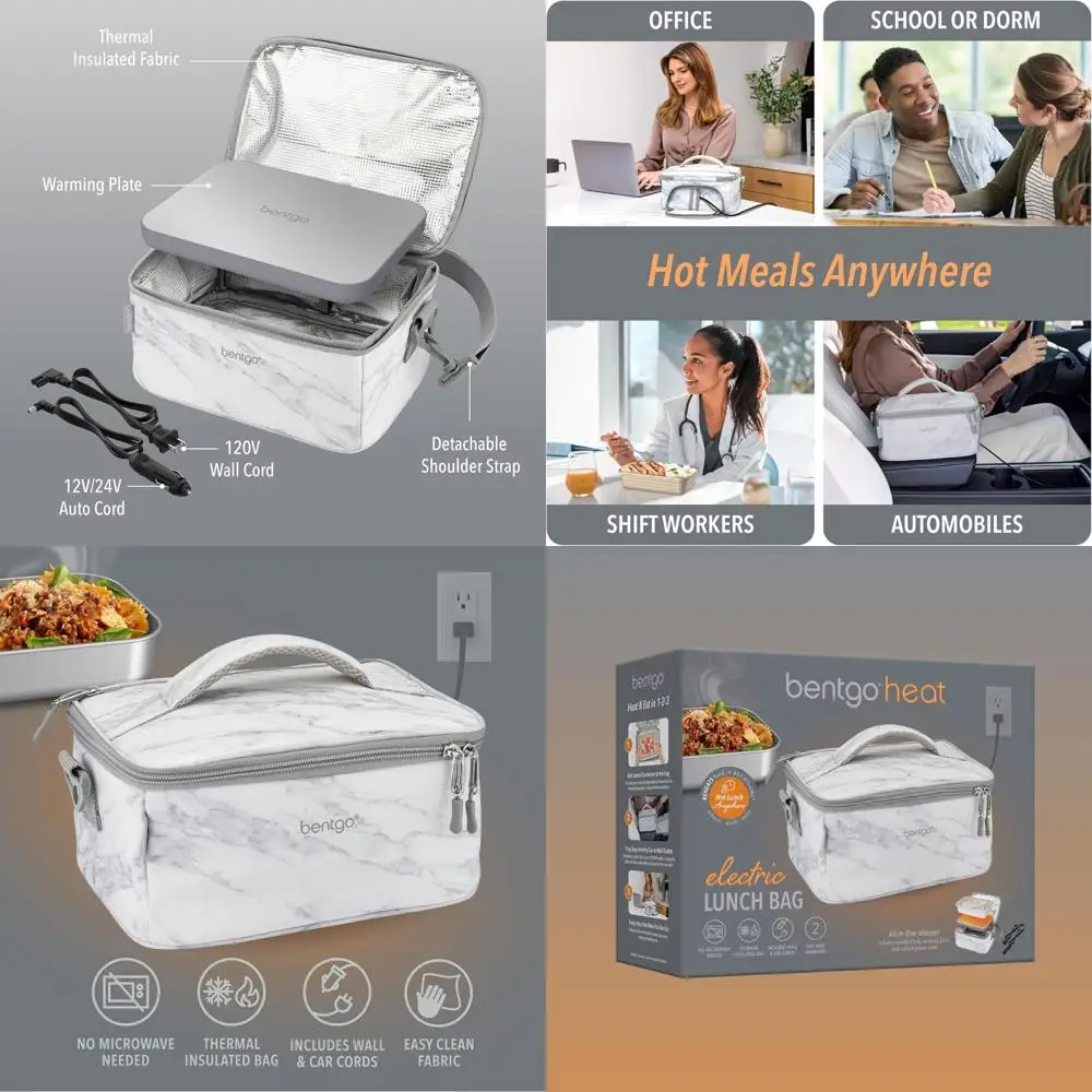 

Портативный электрический подогреватель ланч-боксов, автомобиль 12 В/24 В и настенная мощность 120 В, идеально подходит для разогрева еды в любом месте