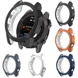 Coque de protection pour montre intelligente Garmin Fenix 7, 7X, 7S, Fenix7X, 7S Sapphire Solar Silicone, bord de coque, placage TPU, manchon de protection