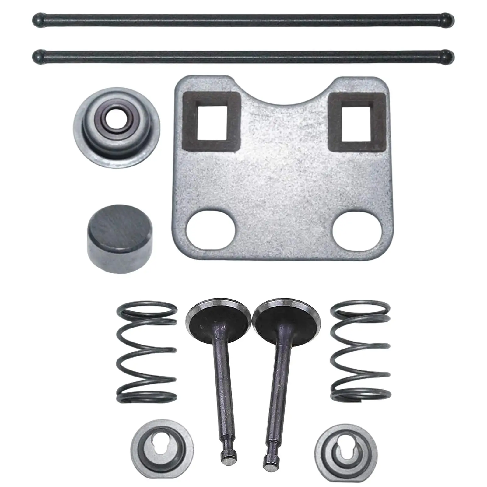 11Pcs Engine Intake Exhaust Valve Gasket Kit Parts Push Rod Guide Plate Parts