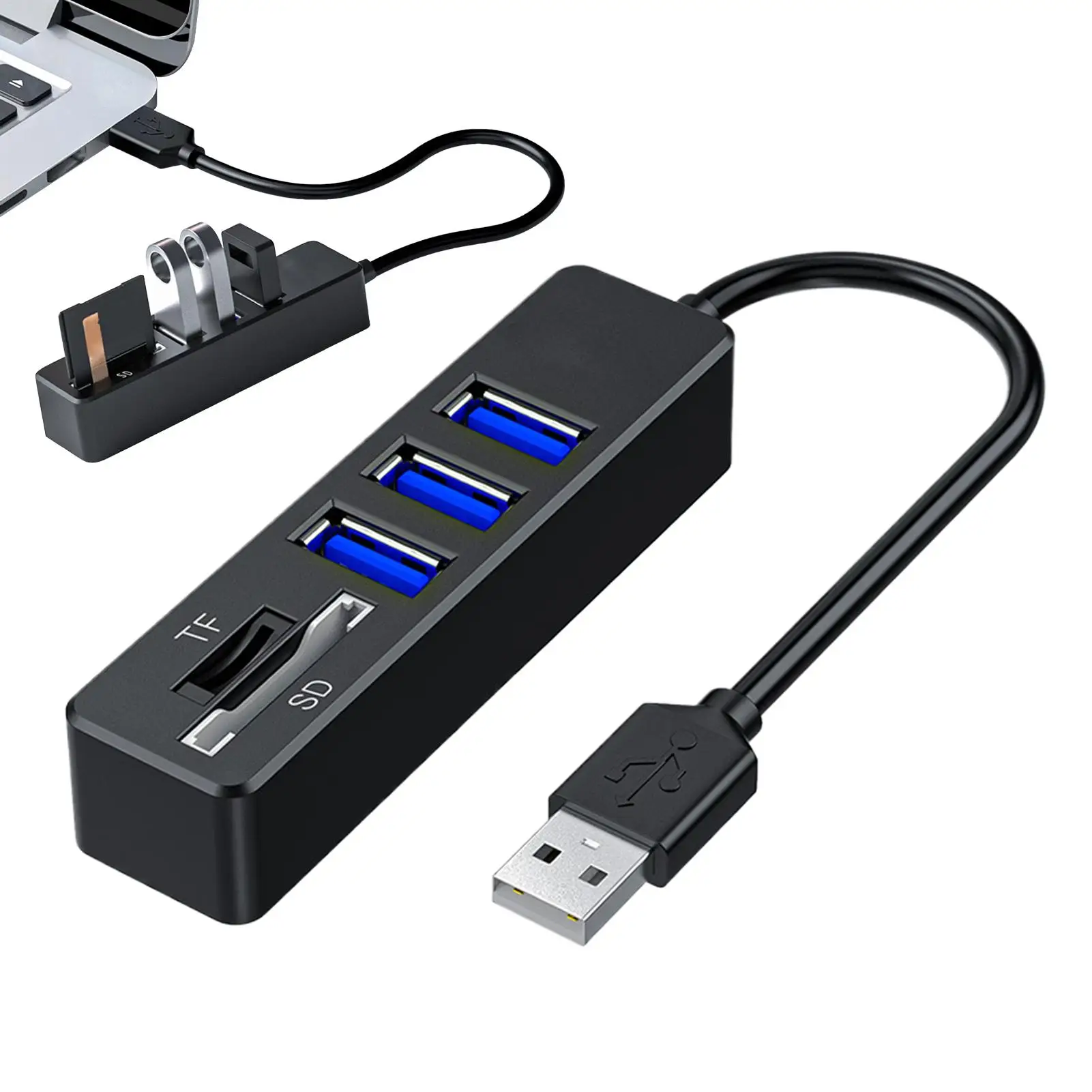 5-1N-1 Usb Expansion Dock USB2.0 Hub Computer Notebook Expansion USB2.0 Hub Computer Notebook Expansion For Card Reader Laptop