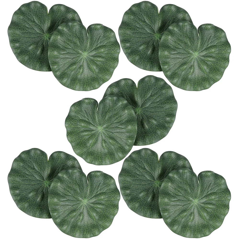Artificial Lotus Leaf Props Floating Decorations for Pond Aquarium Fountain Garden Stage Drama Dance Simulation Leaf Ornament - Detail 1