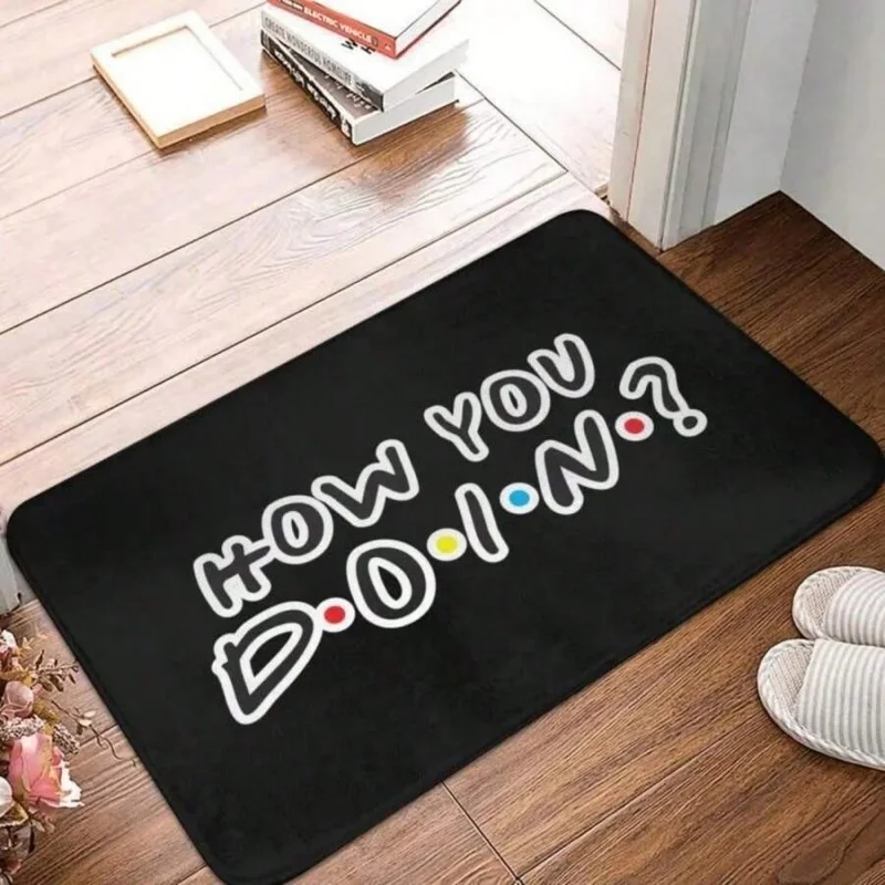 Funny Wet Black Cat Taking Selfie Print Soft Flannel Non Slip Door Mat Absorbent Cute Animal Doormat for Entrance Home Decor