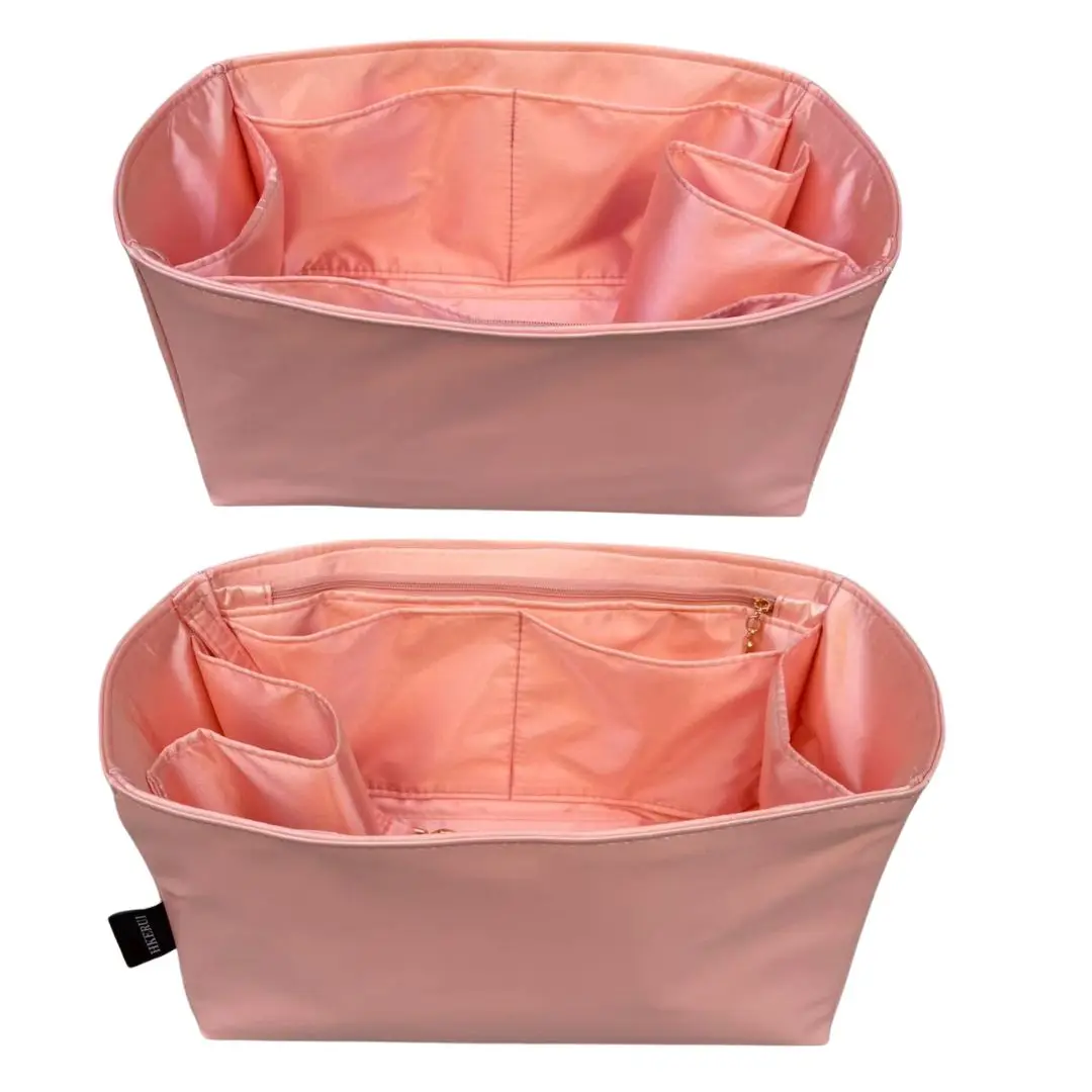 Fits Purse Neverfull bb pm mm gm Organizer Insert Bag Travel Inner Portable Silk Lining Waterproof Vegan Leather with
