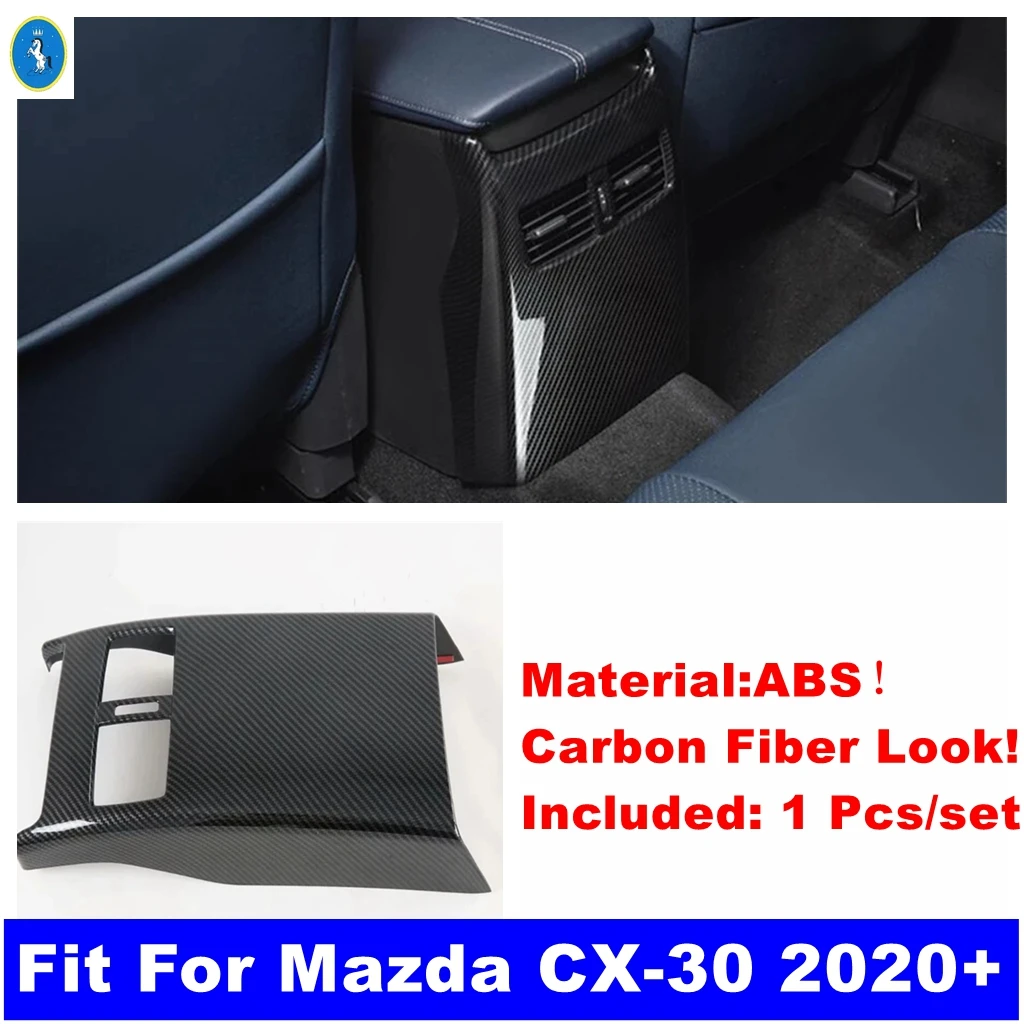 Armrest Box Anti Kick Protection Panel Air Conditioning Outlet Vent Cover Trim Interior Accessories For Mazda CX-30 2020 - 2022