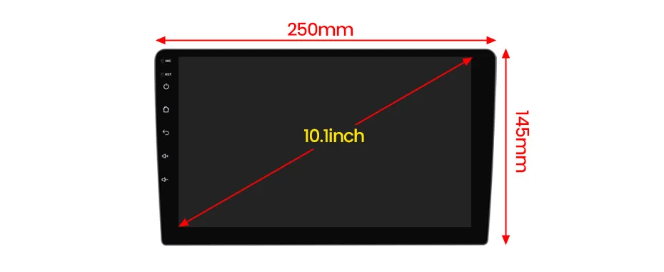 10.1 Inch 1024*600 1+16G Car Headrest  BT Stereo Mirror LinK Multimedia System Auto Electronics Video Player