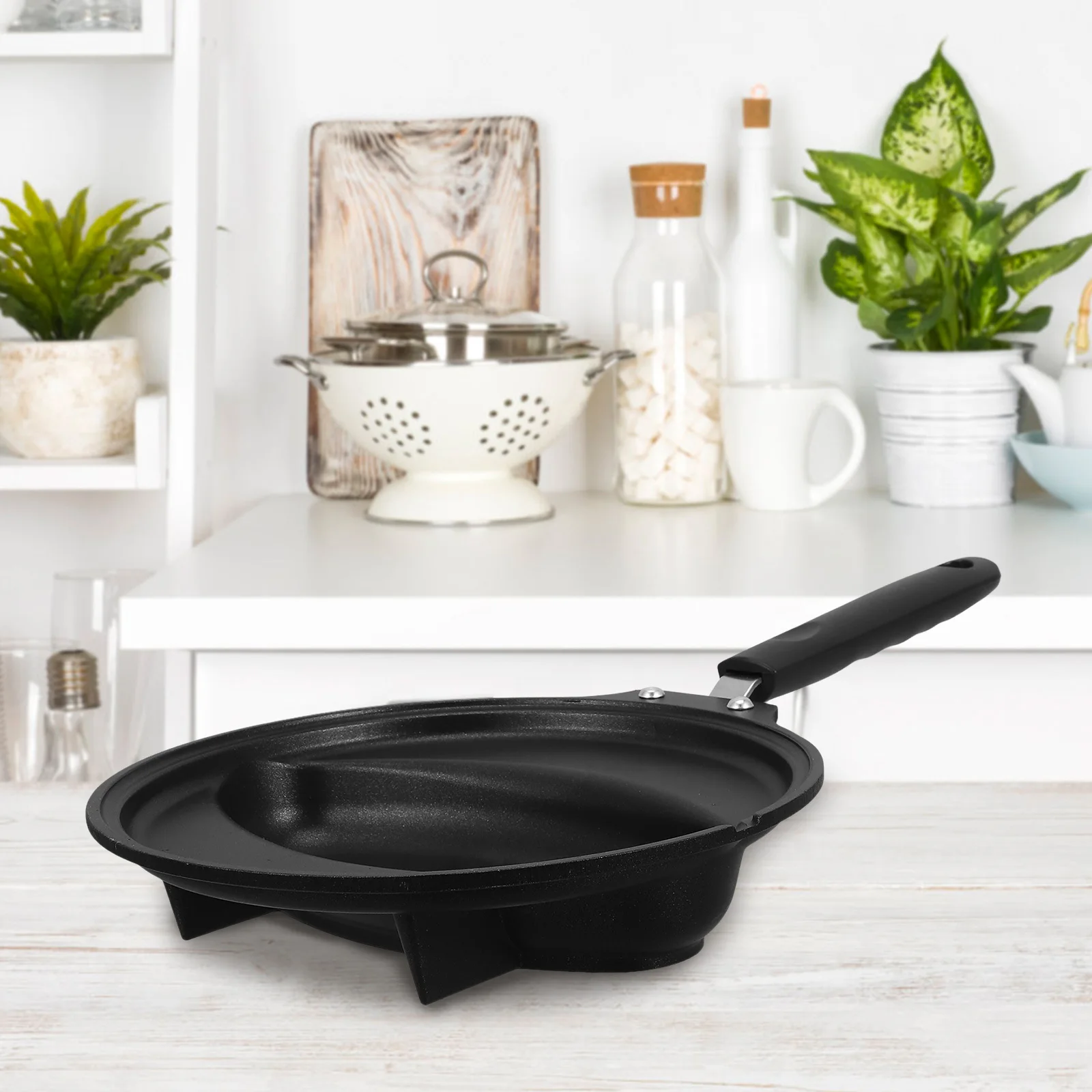 

1 шт., антипригарная сковорода, форма для омлета, яиц для домашней кулинарии, многофункциональная кухонная сковорода, железный материал, легко чистится