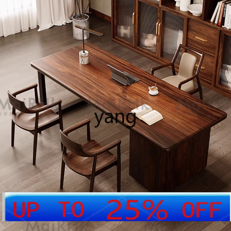LMM desk with drawing solid wood desk large table home painting and calligraphy