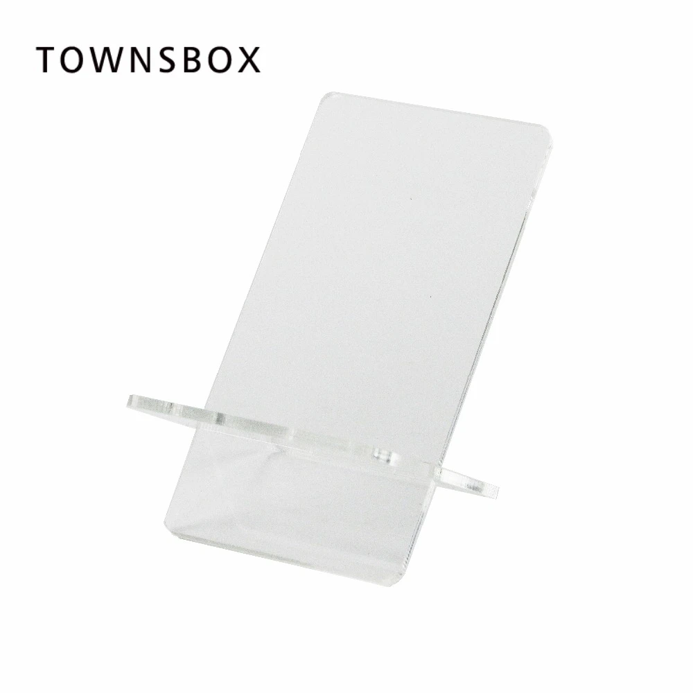 Mobile Cell Phone Display Stand X-type Clear Acrylic Shoes Holder Wallet Purse Exhibition Table Medicine Bottle Display Rack