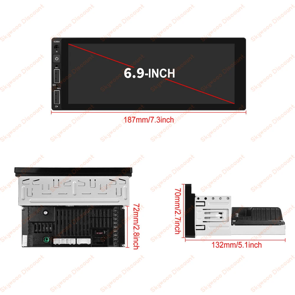 1din Android coche Multimedia para Citroen C5 2005-2010 1 Din Radio estéreo unidad principal pantalla Carplay Autoradio navegación GPS Auto