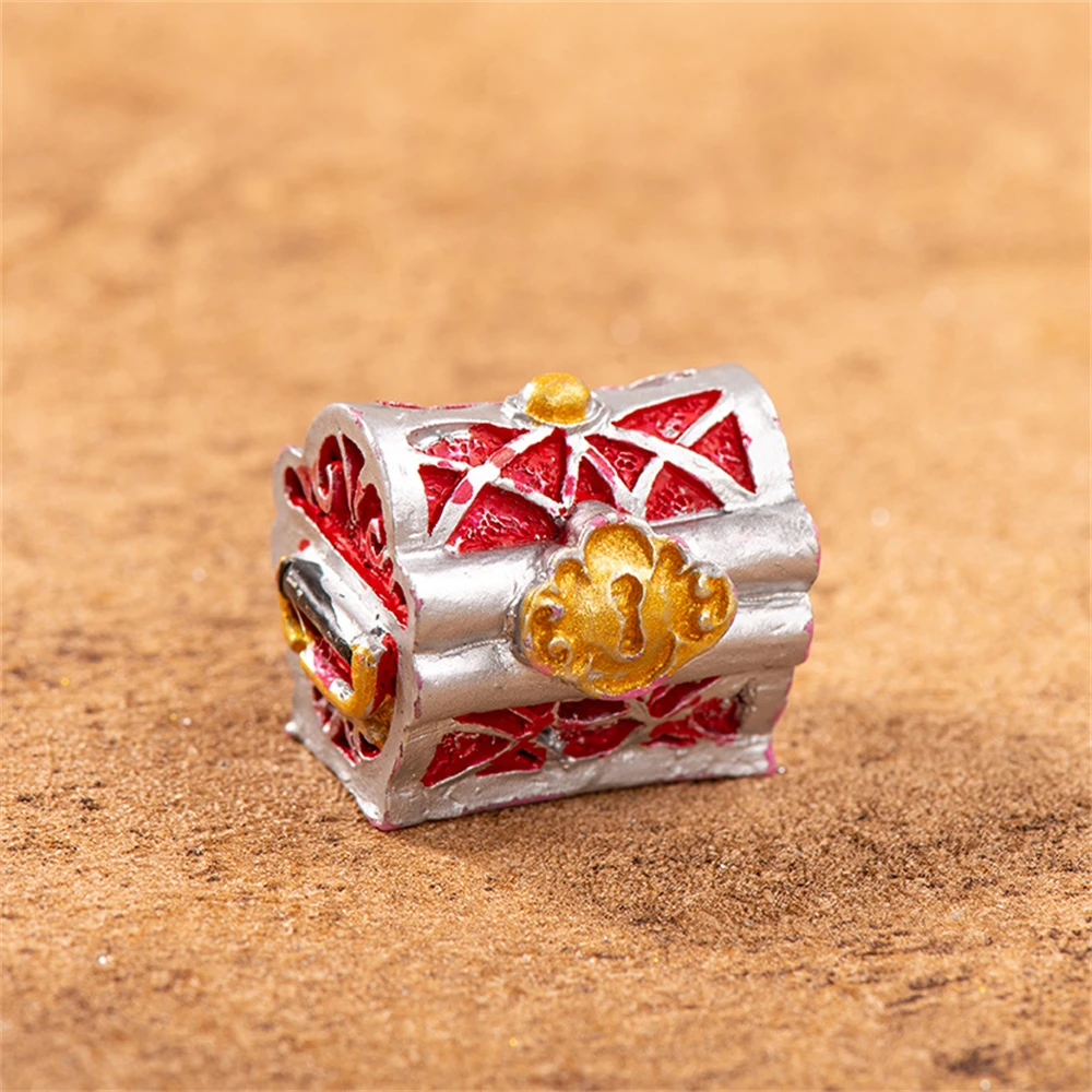 Miniature Cashbox Pirate Adventure Game Doll House Ornament Treasure Chest Figurine Micro Landscape Creative Jewelry Box Hot