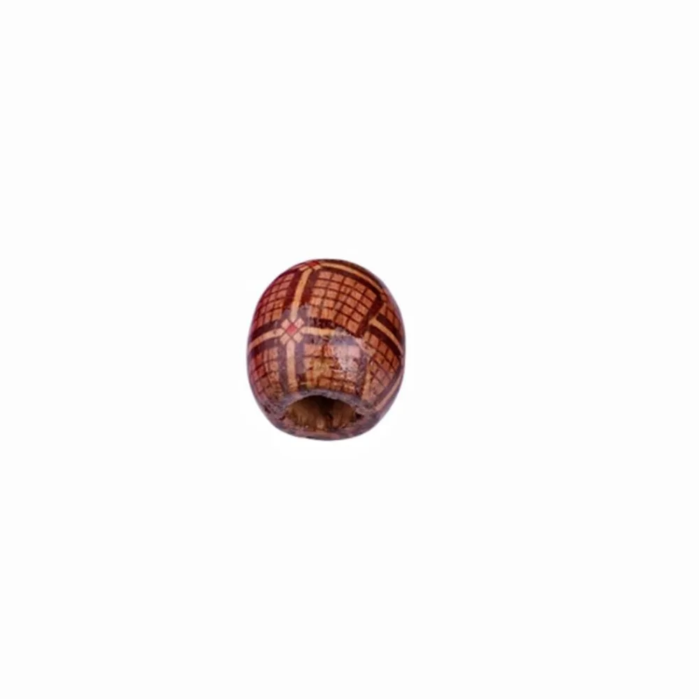 50pcs/set DIY Reggae Wooden Hair Beads Hip-hop Natural Big Hole Dreadlock Bead Vintage Charms Hair Braids Bead Party